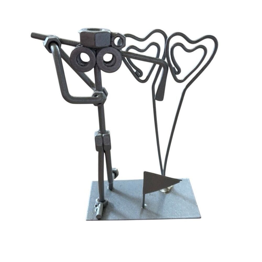 Nuts & Bolts Metal Art Golfer *Read*
